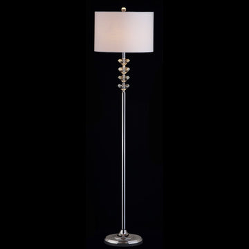 Mia 60.5" Crystal/Metal LED Floor Lamp - JONATHAN Y
